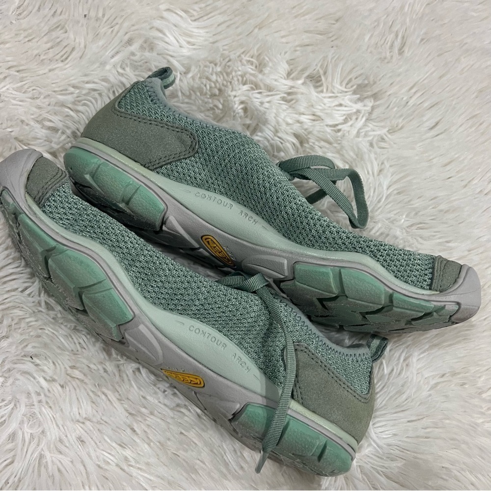 Keen Hush Knit Sneakers Mint Green Size 7 - Picture 9 of 11